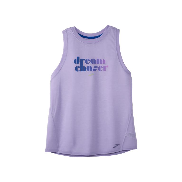 Brooks Women's EMPOWER HER DISTANCE GRAPHIC Running Tank Top - Violet Pulse/Lavender Purple - Canada